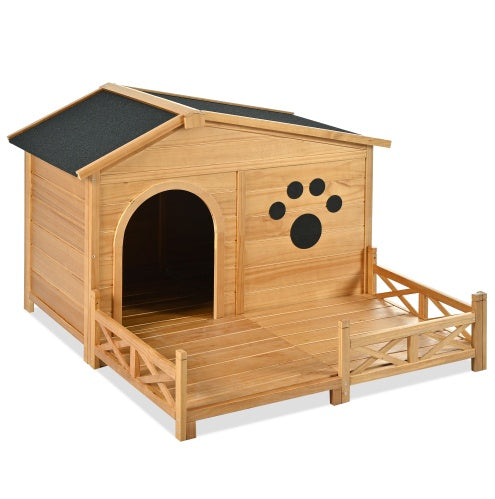Dog Kennel With Water-Resistant Roof