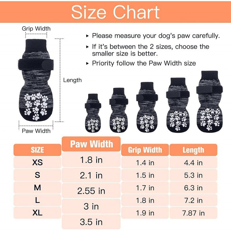 Waterproof Warm Ankle Socks for Medium Dogs